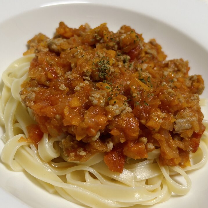 本格的!手作りミートソーススパゲティ!